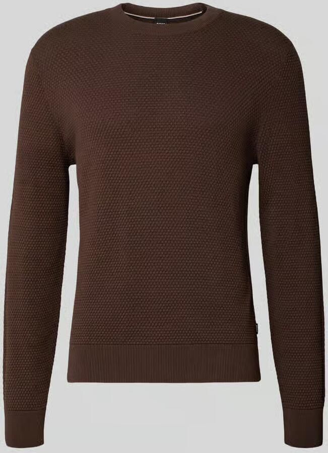 Boss Regular fit pullover van zuivere katoen model 'Lalex'