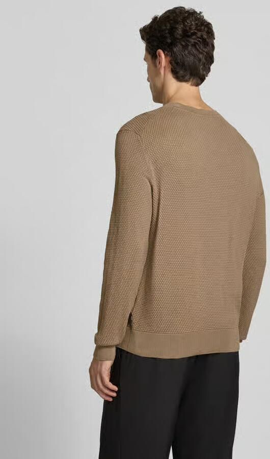 Boss Regular fit pullover van zuivere katoen model 'Lalex' - Foto 3