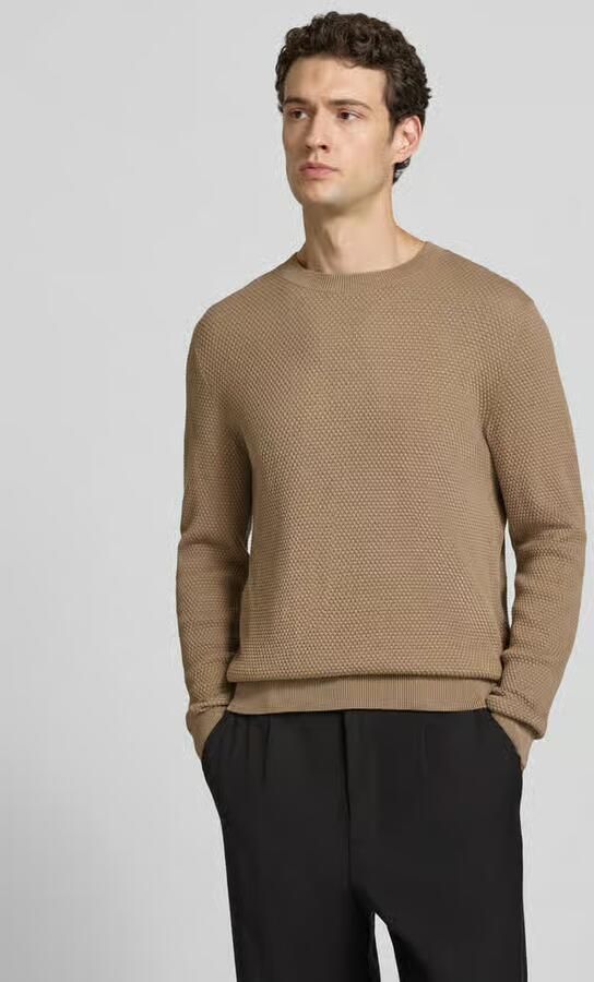 Boss Regular fit pullover van zuivere katoen model 'Lalex' - Foto 2