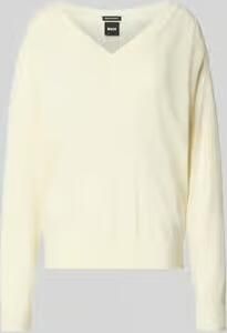 Boss regular fit pullover van zuivere scheerwol