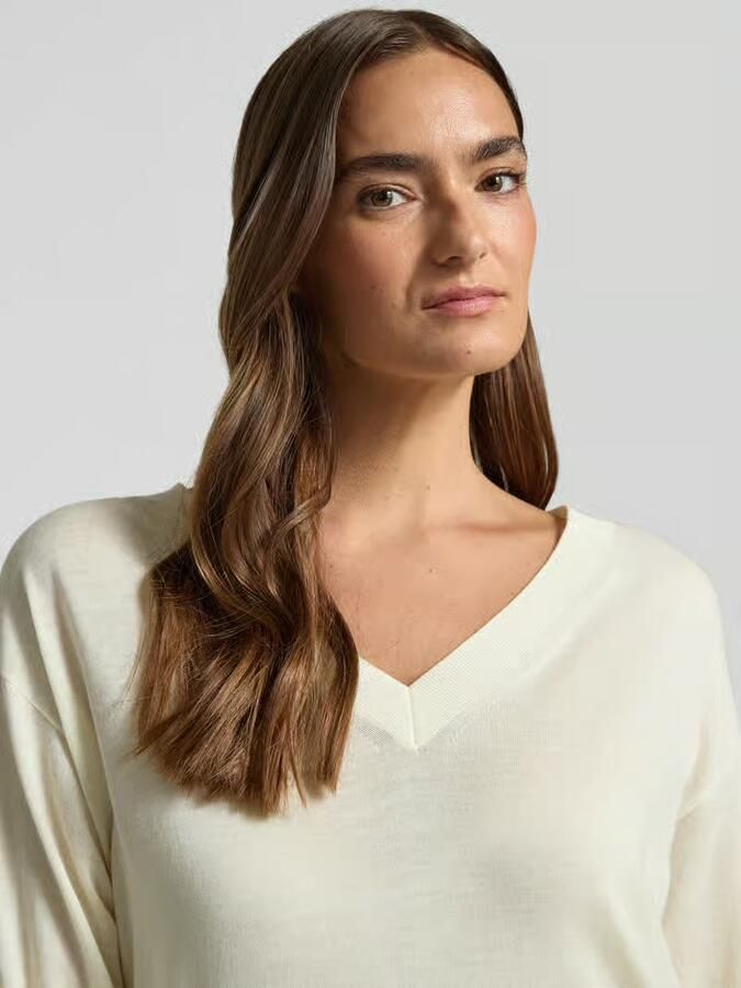 Boss regular fit pullover van zuivere scheerwol