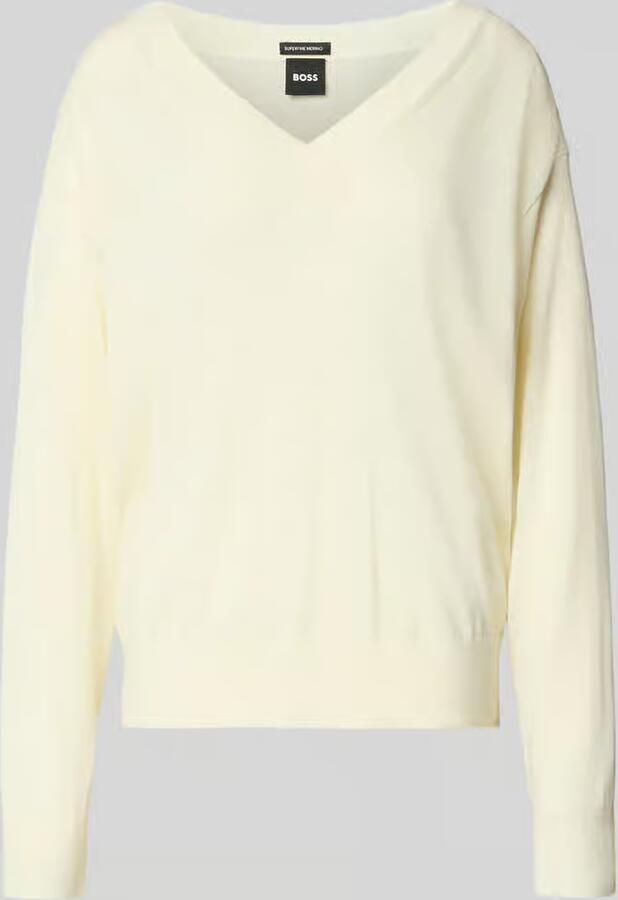 Boss regular fit pullover van zuivere scheerwol - Foto 2