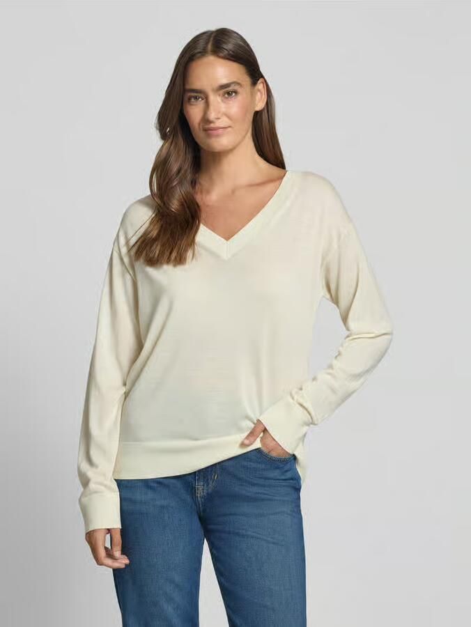 Boss regular fit pullover van zuivere scheerwol - Foto 2