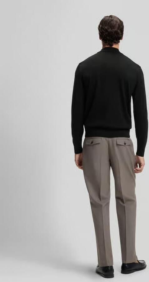Boss Regular fit pullover van zuivere scheerwol model 'Bjarno' - Foto 2