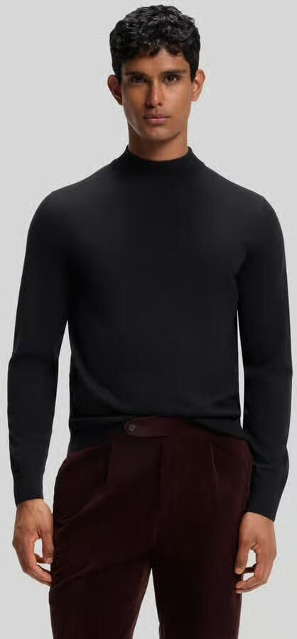 Boss Regular fit pullover van zuivere scheerwol model 'Bjarno' - Foto 3