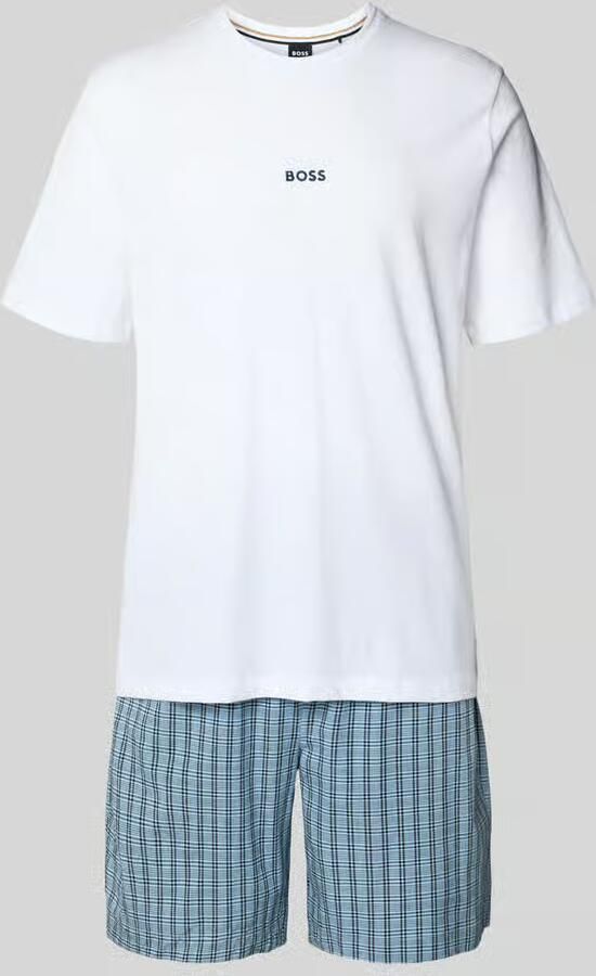 Boss regular fit pyjama van katoenmix model 'CHRIS PATTERN S SET' - Foto 2