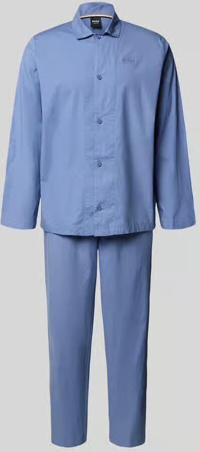 Boss Regular fit pyjama van viscosemix met katoen model 'CHRIS PYJAMA'