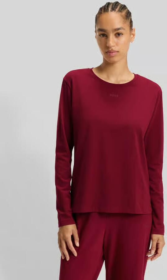 Boss Regular fit pyjamabovendeel van katoenmix - Foto 6
