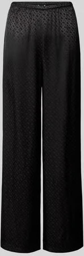 Boss Regular fit pyjamabroek van zuivere viscose met all-over logoprint