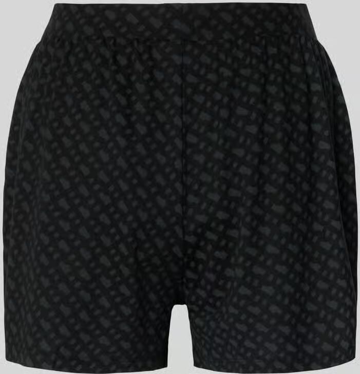 Boss regular fit pyjamashort van viscosemix model 'B LOGO SHORTS'