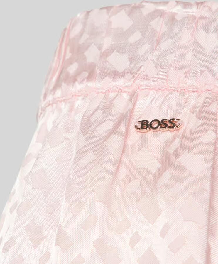 Boss regular fit pyjamashort van zuivere viscose model 'B MONOGRAM SHORTS'