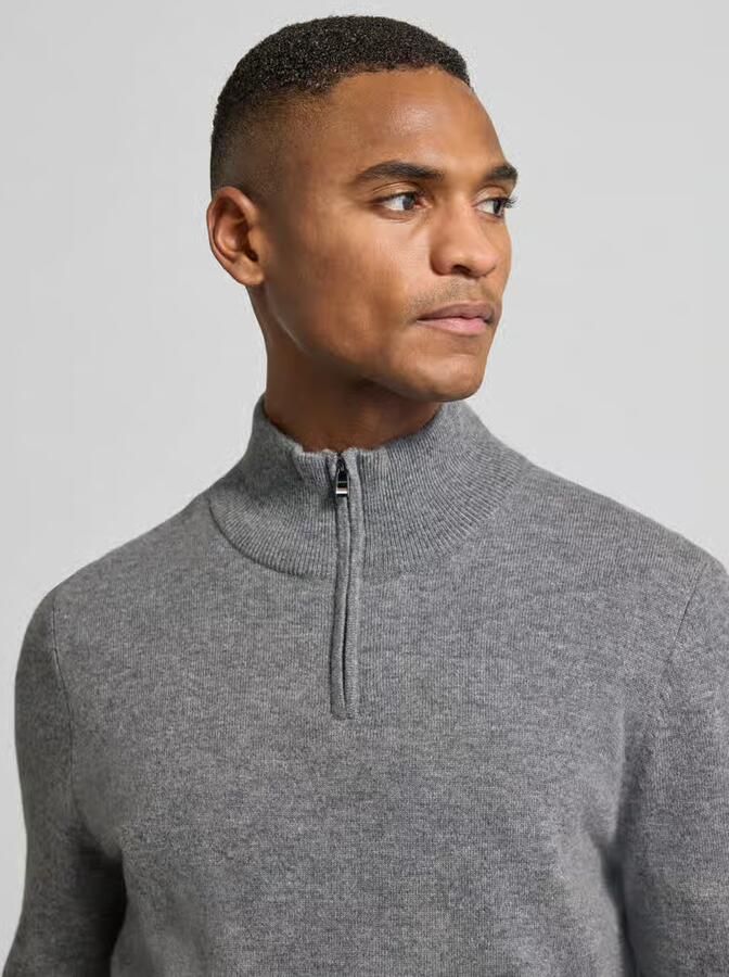 Boss Regular fit gebreide pullover van een mix van scheerwol en kasjmier model 'HEMARLO' - Foto 2