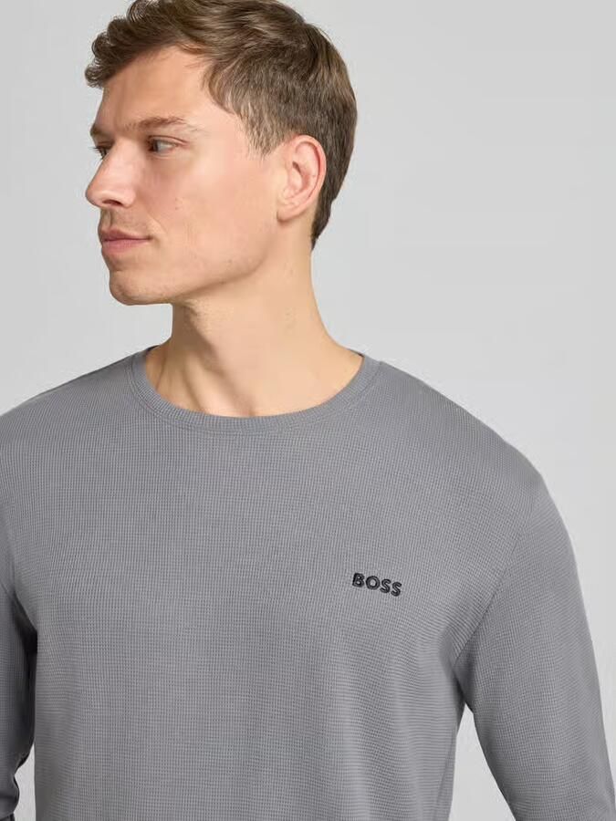 Boss Regular fit shirt met lange mouwen van katoenmix - Foto 2