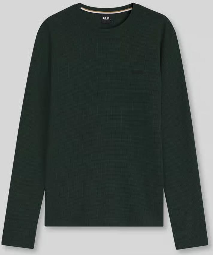 Boss Regular fit shirt met lange mouwen van katoenmix