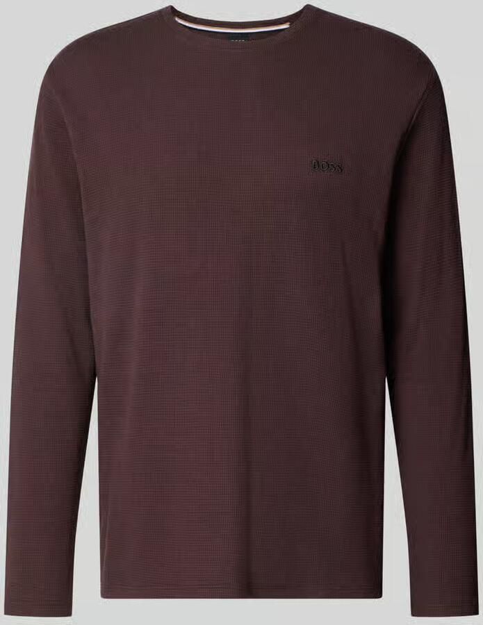 Boss Regular fit shirt met lange mouwen van katoenmix