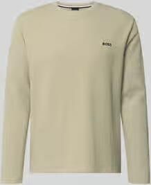 Boss regular fit shirt met lange mouwen van katoenmix model 'WAFFLE LS-SHIRT' - Foto 2
