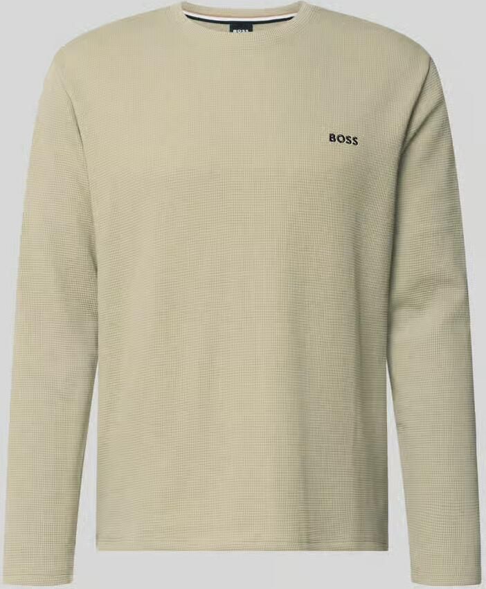 Boss regular fit shirt met lange mouwen van katoenmix model 'WAFFLE LS-SHIRT' - Foto 2