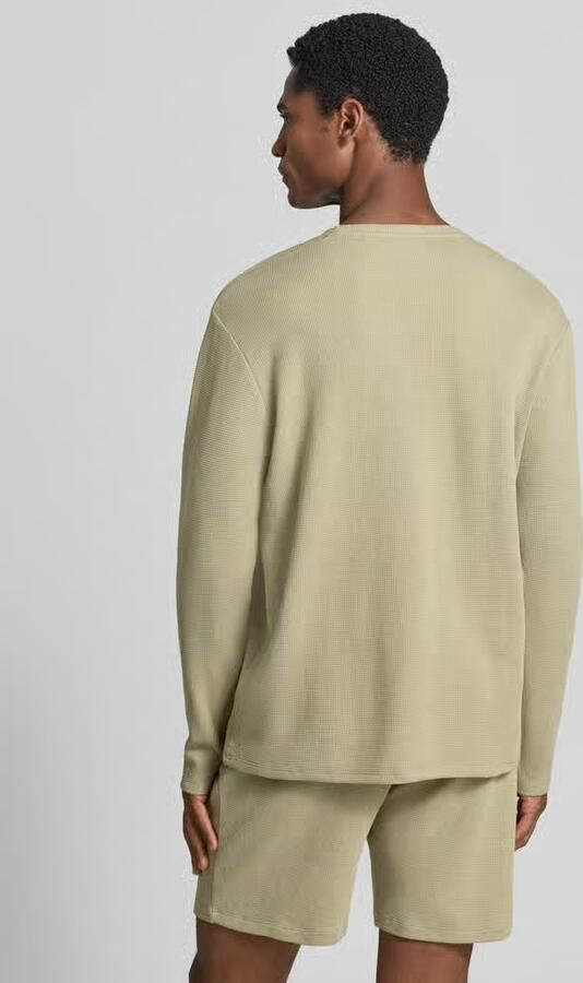 Boss regular fit shirt met lange mouwen van katoenmix model 'WAFFLE LS-SHIRT' - Foto 4