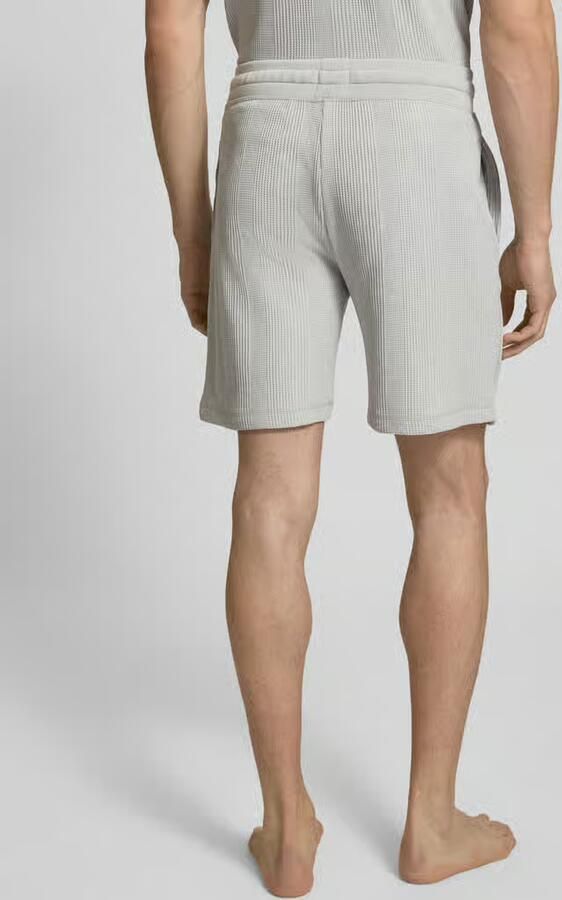 Boss regular fit short met wafelstructuur model 'STRUCTURE' - Foto 3