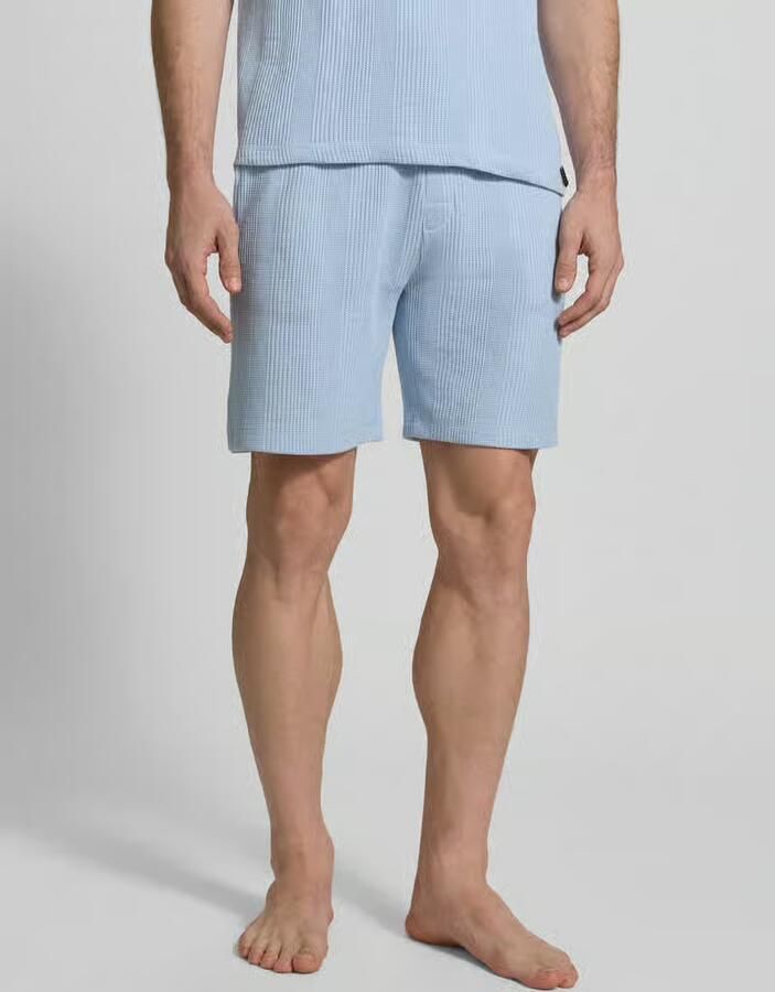 Boss Regular fit short met wafelstructuur model 'STRUCTURE' - Foto 3