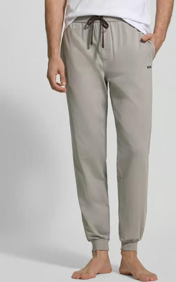 Boss Regular fit sweatbroek van katoenmix model 'Mix&Match Pants' - Foto 3