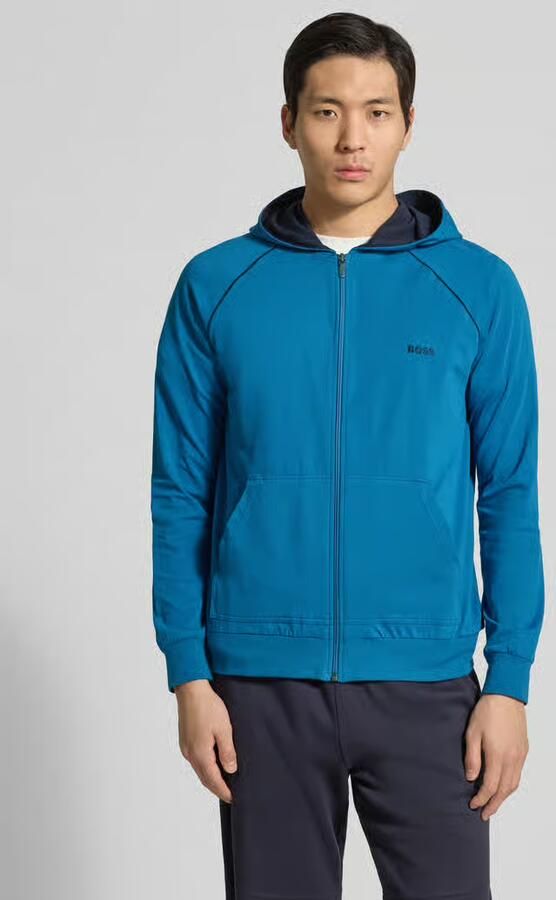 Boss regular fit sweatjack van katoenmix - Foto 4