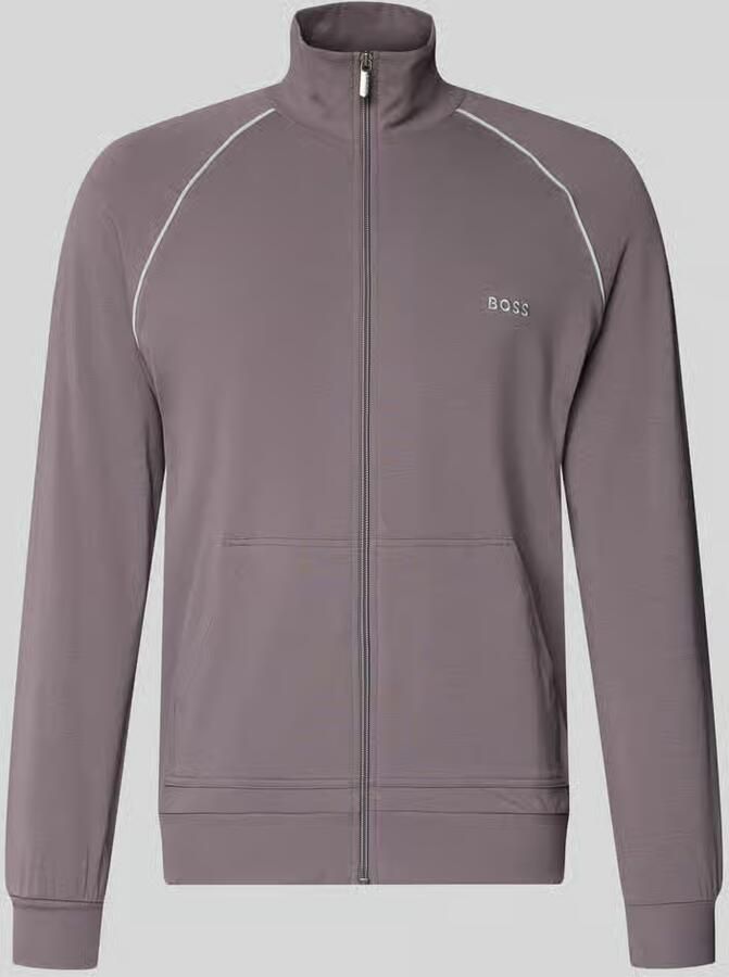 Boss regular fit sweatjack van katoenmix model 'Mix&Match' - Foto 2
