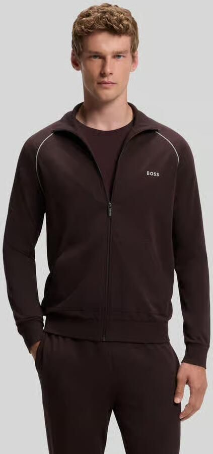 Boss Regular fit sweatjack van katoenmix model 'Mix&Match' - Foto 4