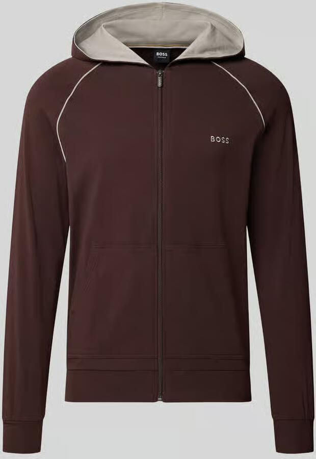 Boss Regular fit sweatjack van katoenmix model 'Mix&Match Jacket H'