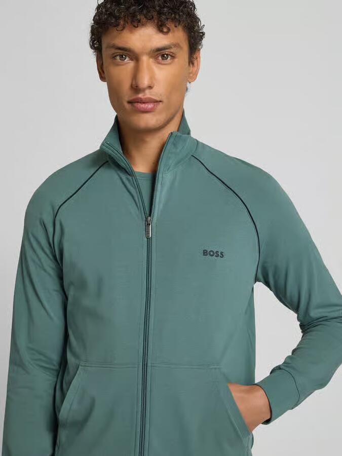 Boss Regular fit sweatjack van katoenmix model 'MIX&MATCH JACKET Z' - Foto 2