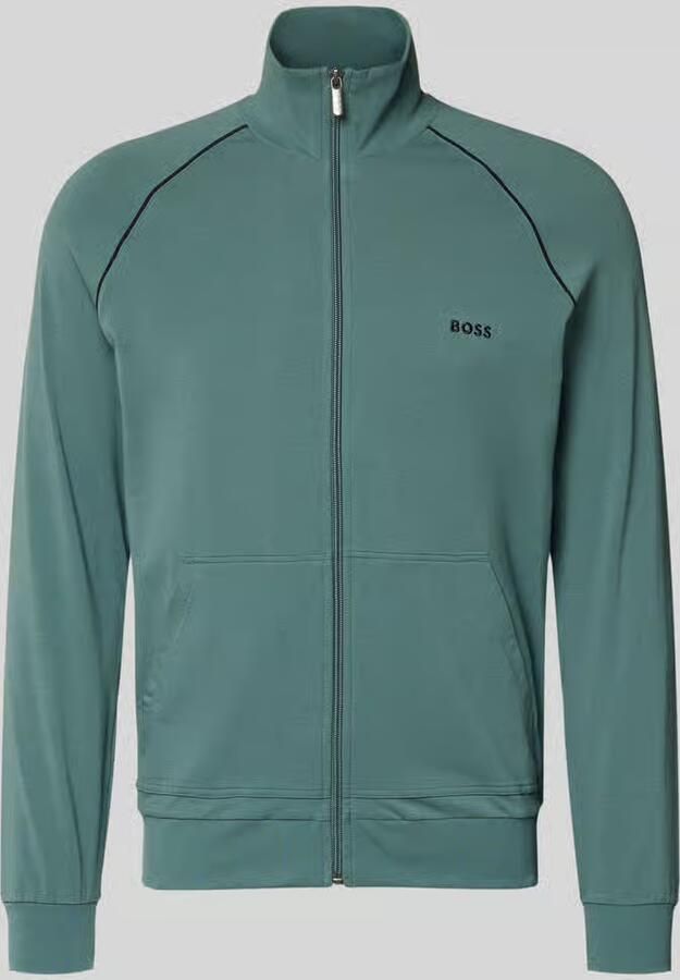 Boss Regular fit sweatjack van katoenmix model 'MIX&MATCH JACKET Z'