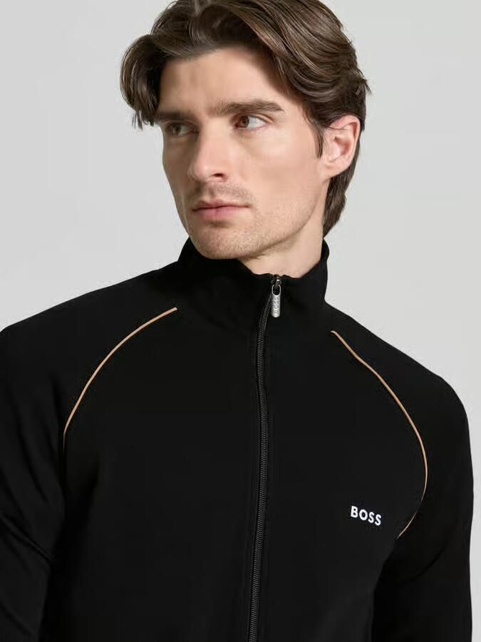 Boss Regular fit sweatjack van katoenmix model 'MIX&MATCH JACKET Z' - Foto 2