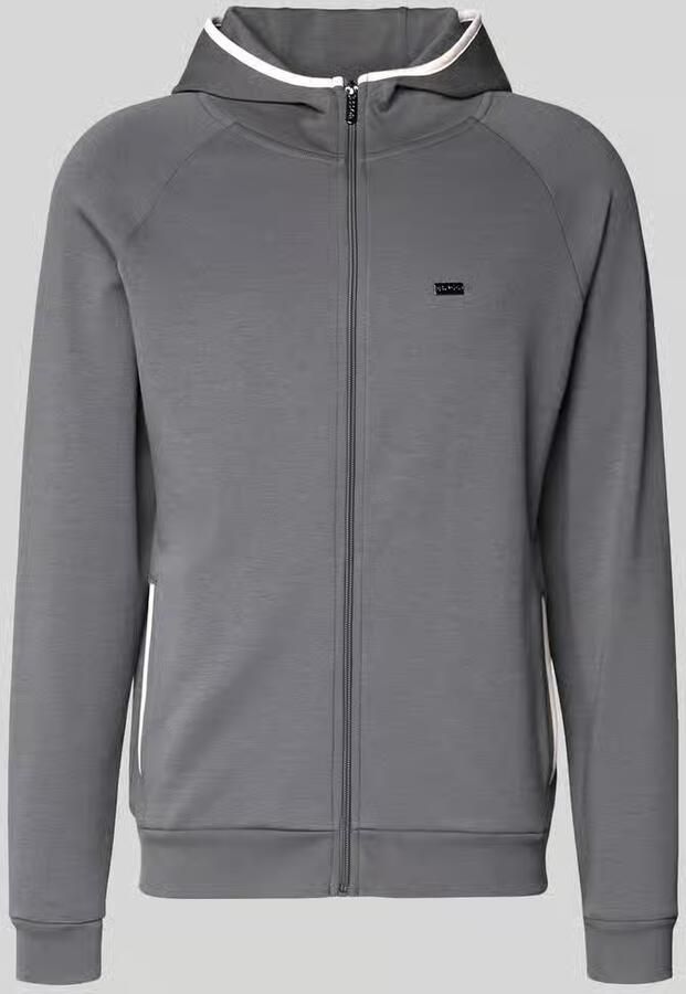 Boss Regular fit sweatjack van katoenmix model 'SENSE'