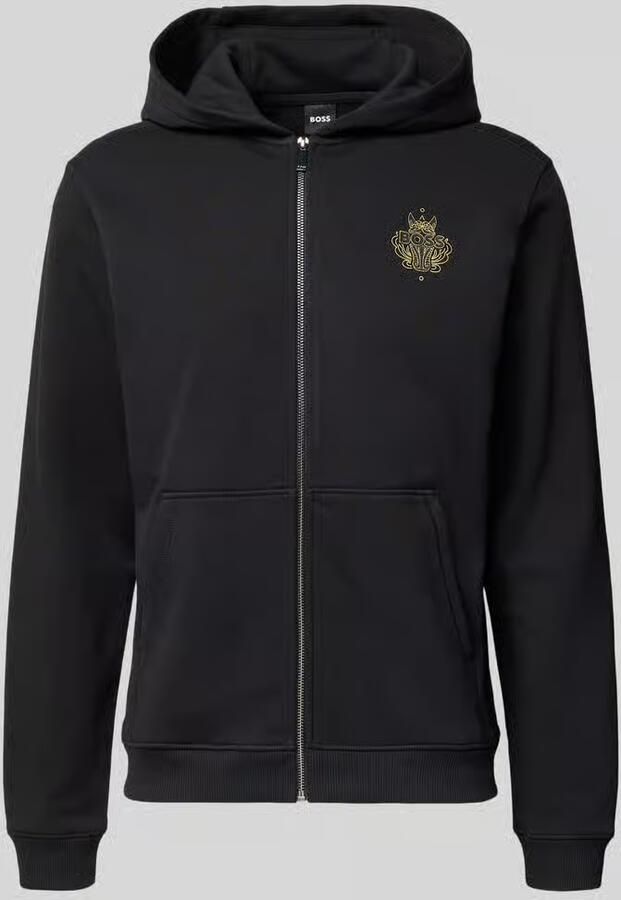 Boss Regular fit sweatjack van puur katoen model 'ZIXI_CNY'