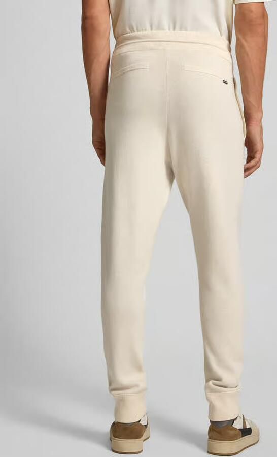 Boss Regular fit sweatpants van een mix van katoen en scheerwol model 'IDRICO'
