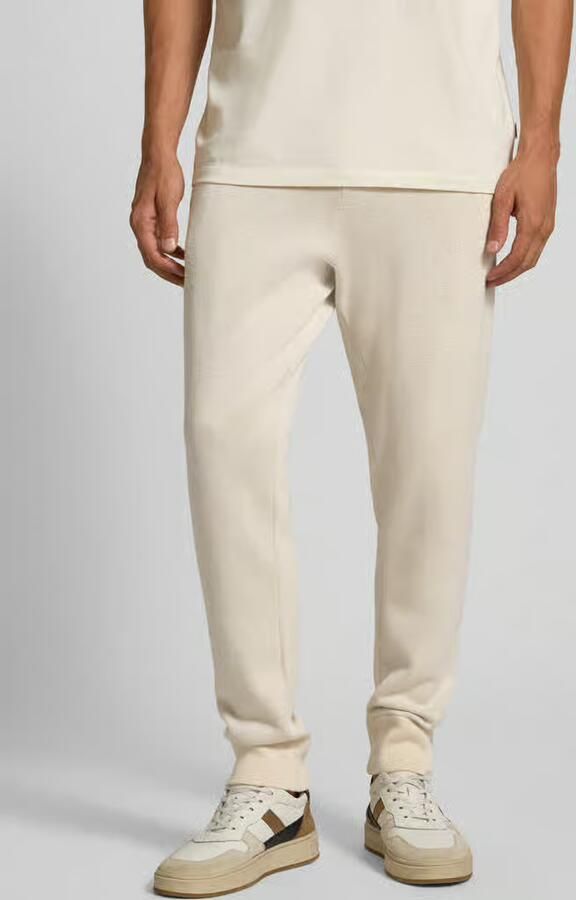 Boss Regular fit sweatpants van een mix van katoen en scheerwol model 'IDRICO' - Foto 2
