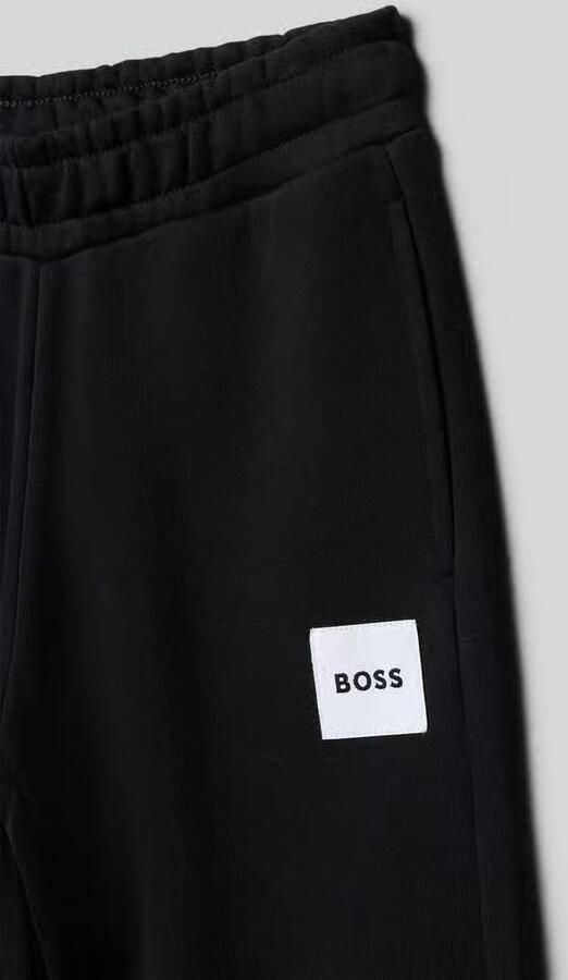 Boss regular fit sweatpants van katoenmix