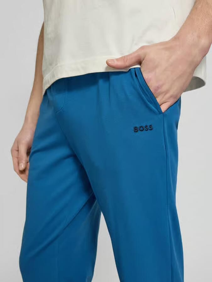 Boss regular fit sweatpants van katoenmix