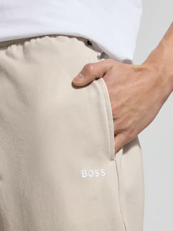 Boss regular fit sweatpants van katoenmix