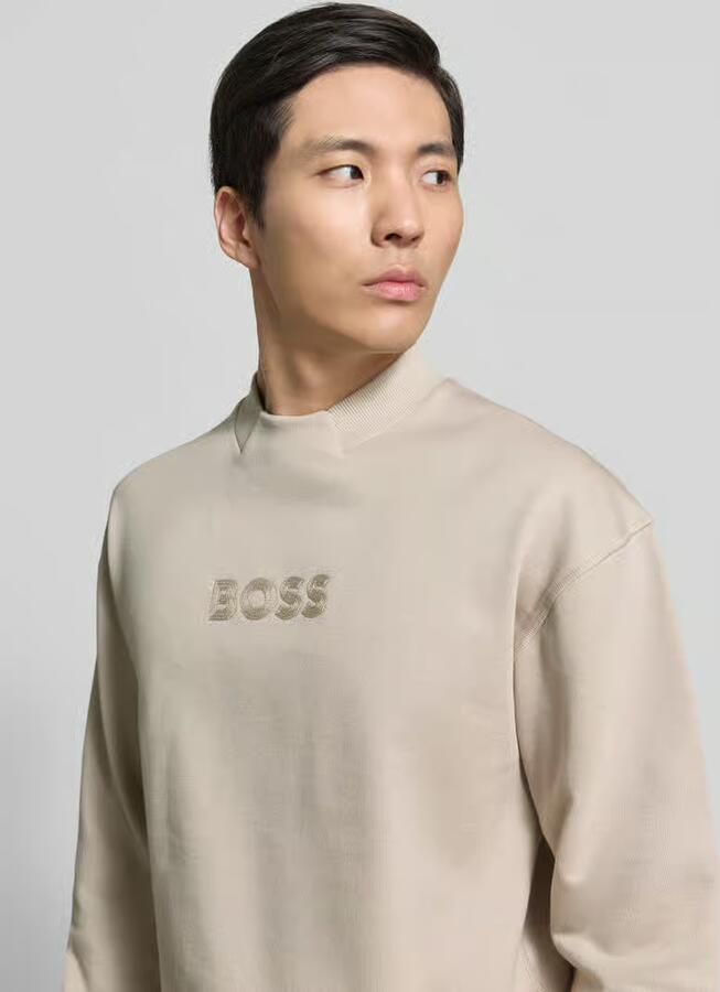 Boss regular fit sweatshirt met ronde hals - Foto 3