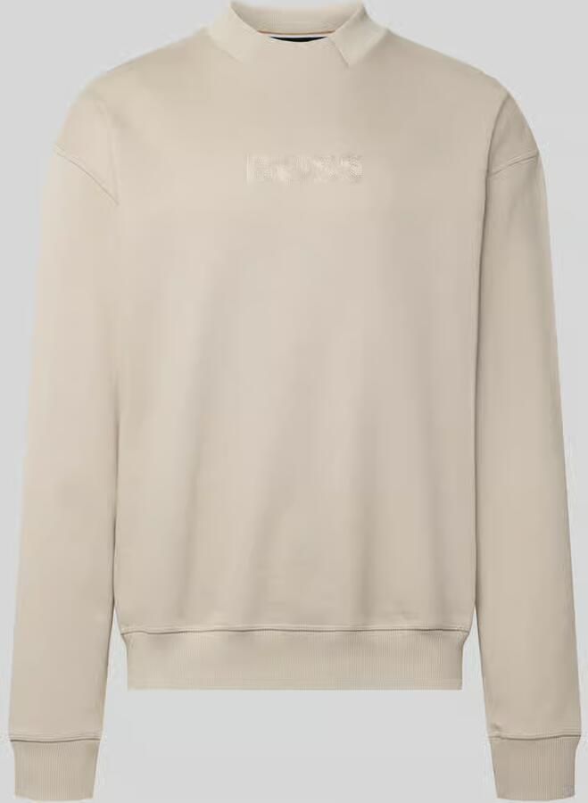 Boss regular fit sweatshirt met ronde hals - Foto 2