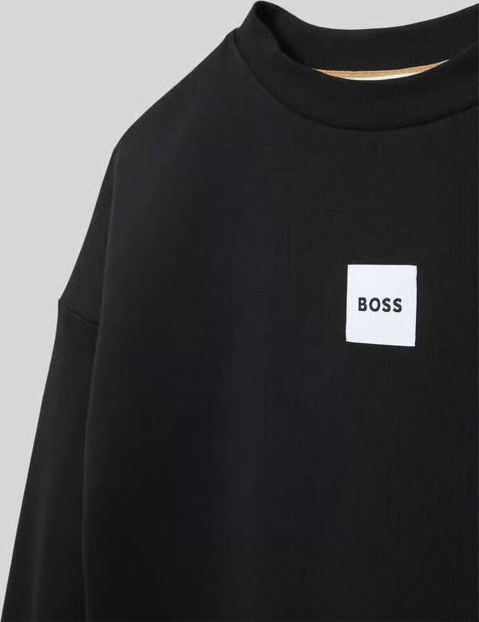 Boss Regular fit sweatshirt van katoenmix - Foto 2