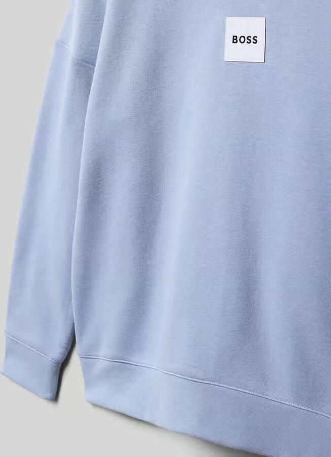 Boss Regular fit sweatshirt van katoenmix