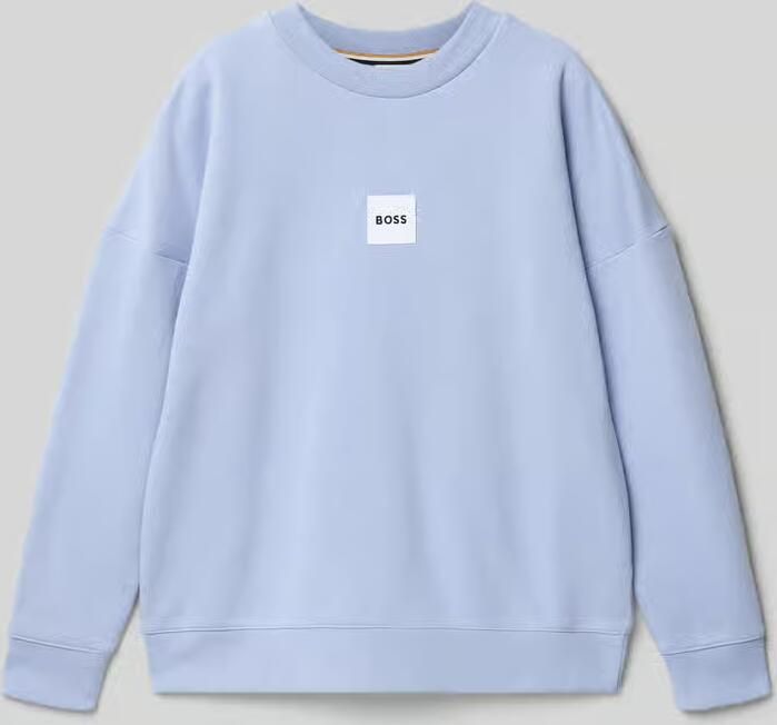 Boss Regular fit sweatshirt van katoenmix - Foto 2