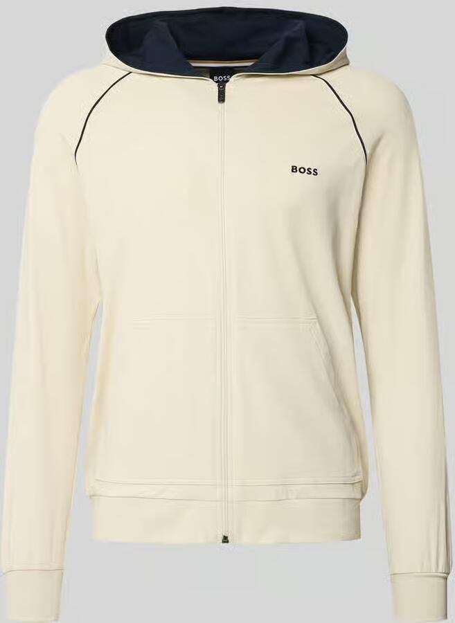 Boss regular fit sweatshirt van katoenmix