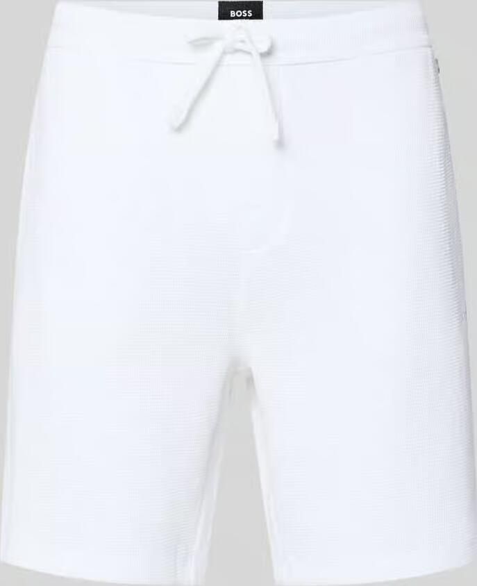 Boss regular fit sweatshort van katoenmix model 'WAFFLE SHORTS' - Foto 2