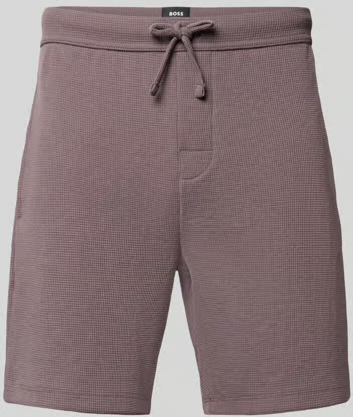 Boss regular fit sweatshort van katoenmix model 'WAFFLE SHORTS' - Foto 2