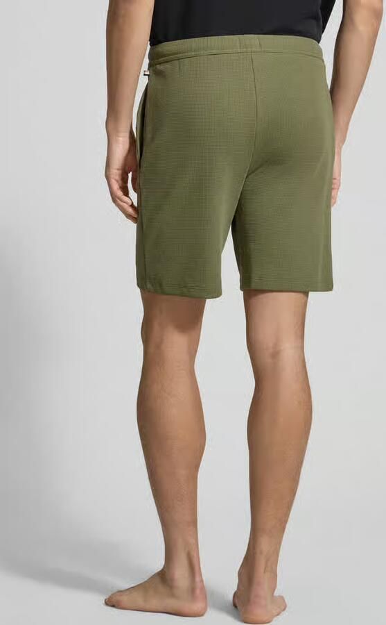Boss regular fit sweatshort van katoenmix model 'WAFFLE SHORTS'