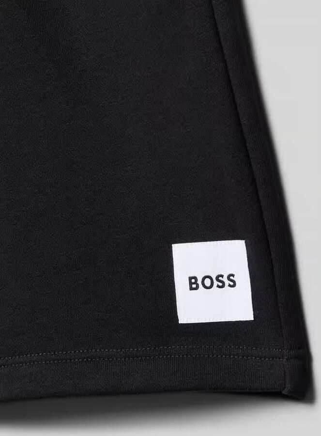 Boss regular fit sweatshorts met tunnelkoord