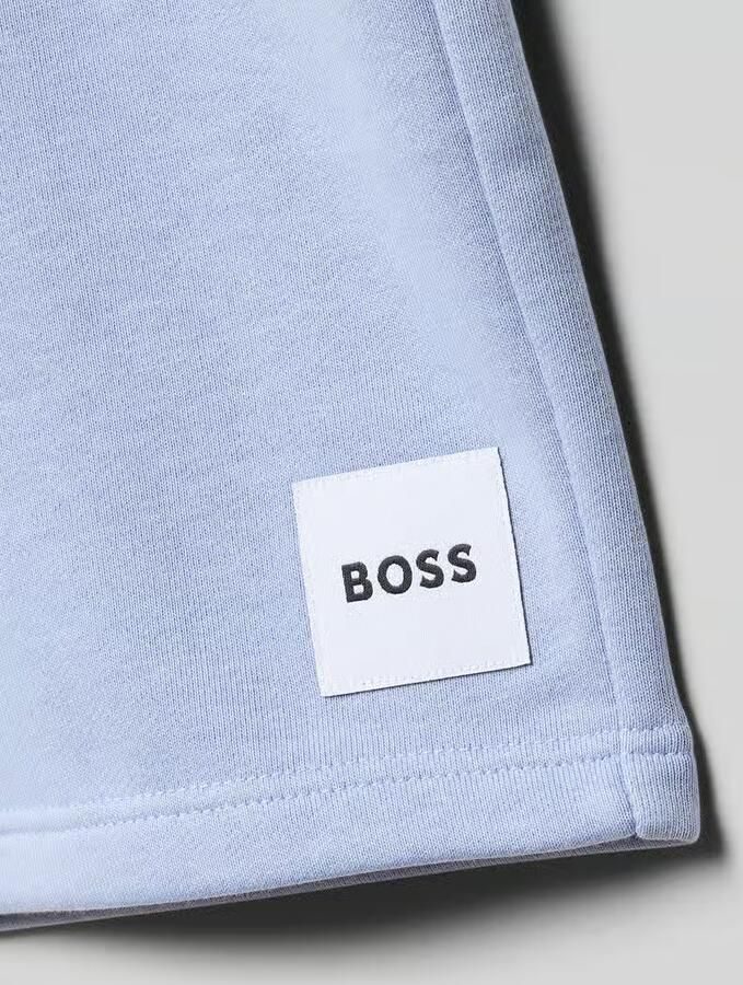 Boss regular fit sweatshorts met tunnelkoord